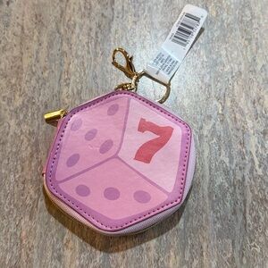 NEW Dice Coin Purse Keychain
